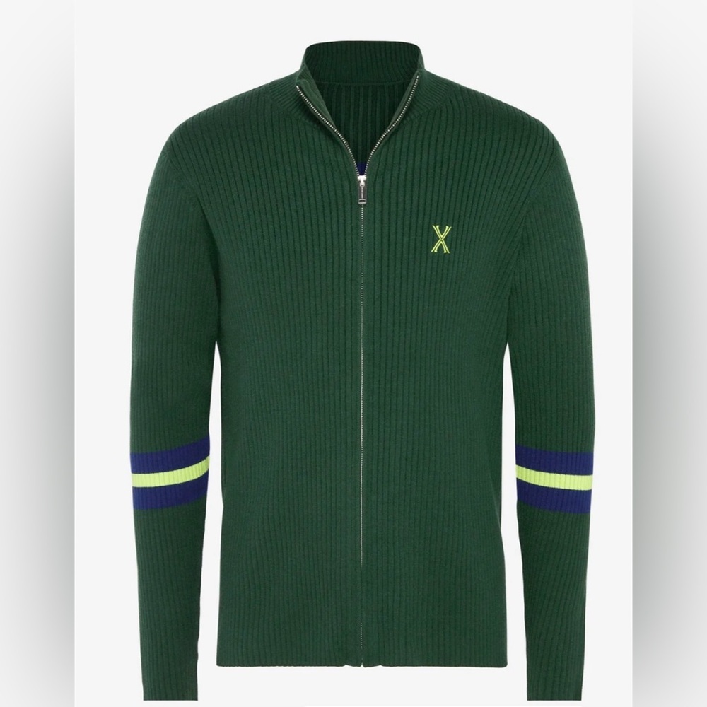 Savage X Fenty- Men’s- Sz LG- NWT- Lit Leisure Knit Zip-Up Jacket